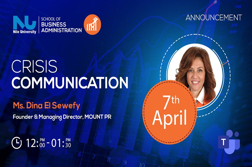 PR Webinar Talk by Ms. Dina El Sewefy